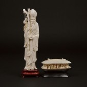 Two Ivory Carvings of Shoulao