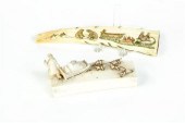 TWO IVORY PIECES.  Most likely