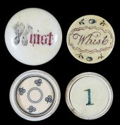 TWO IVORY WHIST COUNTER BOXES.