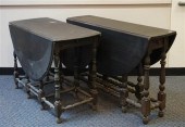TWO JACOBEAN STYLE EBONIZED FR