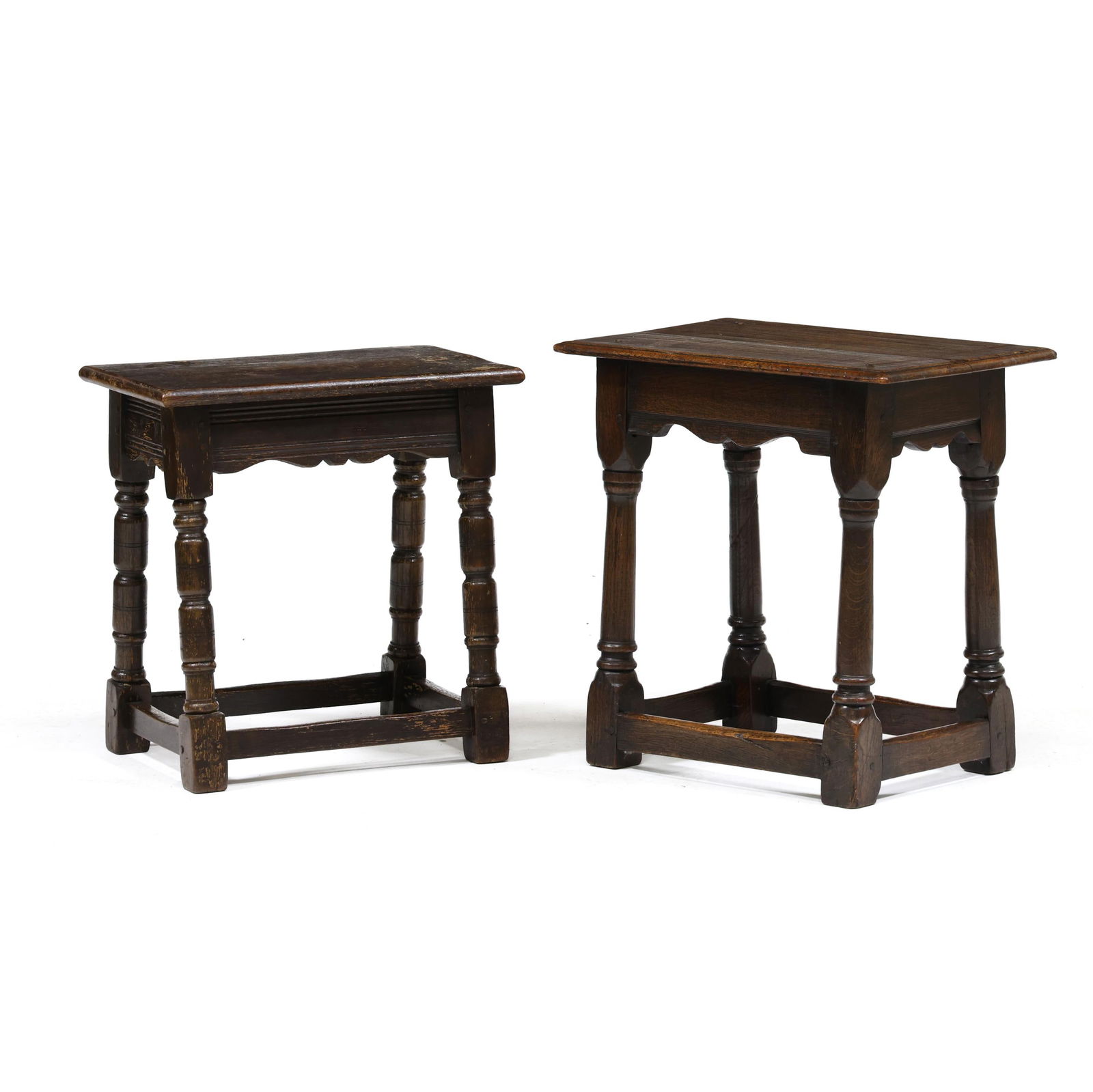 TWO JACOBEAN STYLE JOINT