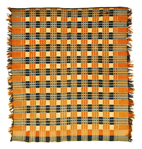 Two jacquard coverlets 19th c.