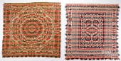 TWO JACQUARD COVERLETS, 19TH C
