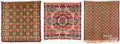 TWO JACQUARD COVERLETS, ETC.<b