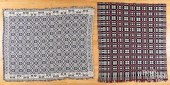TWO JACQUARD COVERLETSTwo Jacq