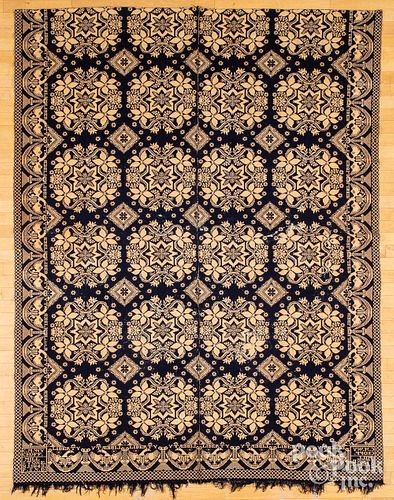 TWO JACQUARD COVERLETSTwo