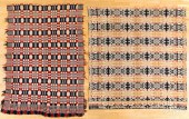 TWO JACQUARD COVERLETSTwo Jacq
