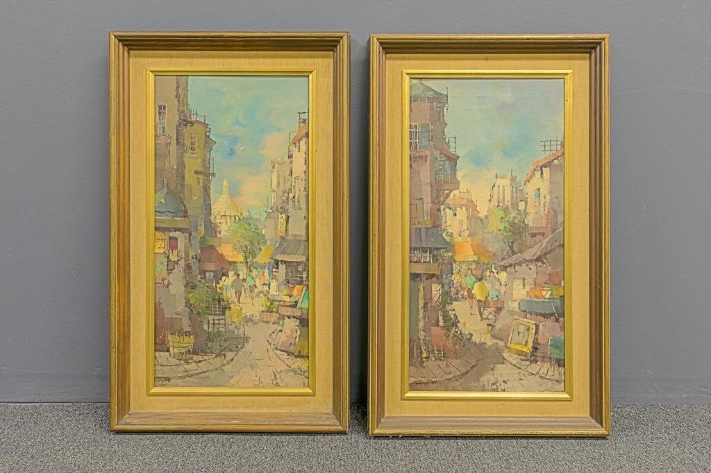 Two Jacques Cordier (1937-1975) oil