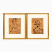 TWO JAMALI MIXED MEDIA ON CORK