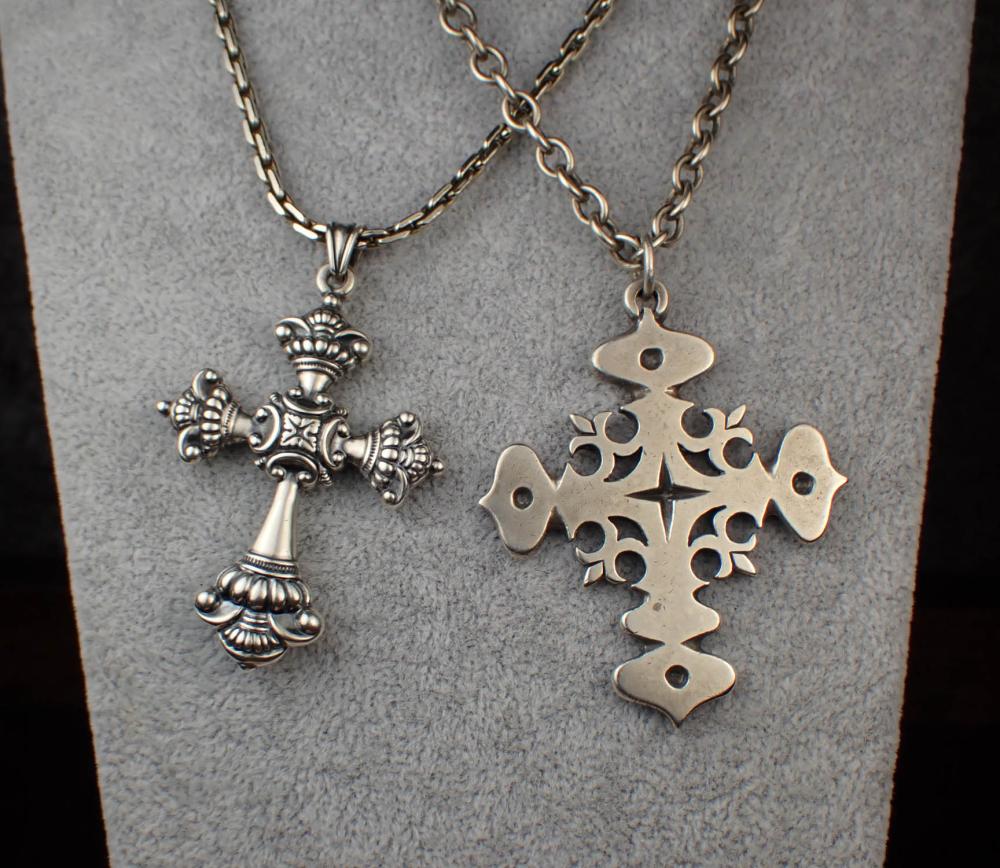 TWO JAMES AVERY RETIRED PENDANTS