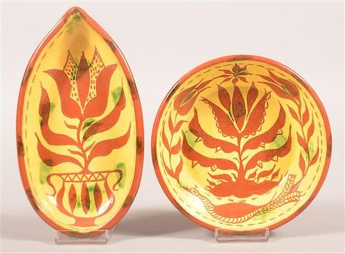 TWO JAMES SEAGREAVES REDWARE