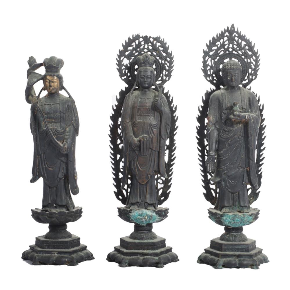 TWO JAPANESE? BRONZE BUDDHIST