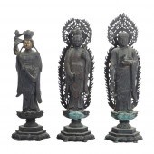 TWO JAPANESE? BRONZE BUDDHIST