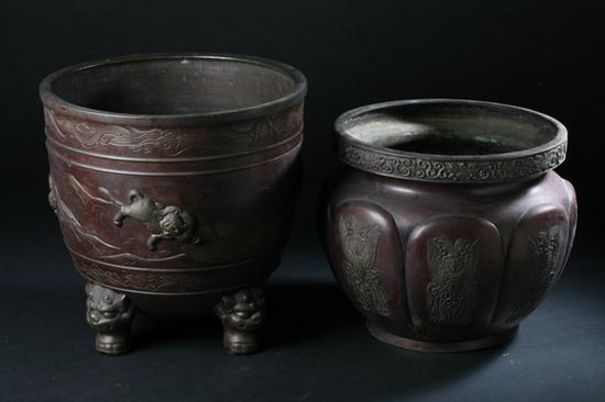 TWO JAPANESE BRONZE JARDINI?RES