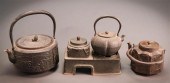 TWO JAPANESE CAST-IRON TETSUBI