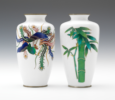 Two Japanese Cloisonne Cabinet