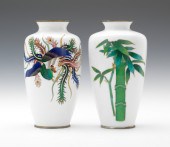 Two Japanese Cloisonne Cabinet