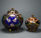 TWO JAPANESE CLOISONNE ENAMEL
