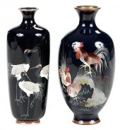 TWO JAPANESE CLOISONNE VASES19