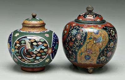 Two Japanese cloisonn&eacute;