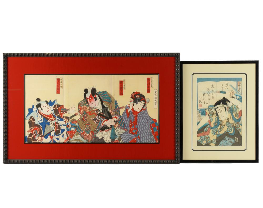 TWO JAPANESE COLOR WOODBLOCK