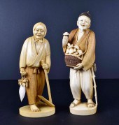 TWO JAPANESE FIGURAL OKIMONOMe