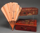 Two Japanese gilt decorated la
