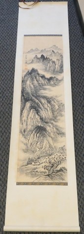 TWO JAPANESE HANGING SCROLLS,