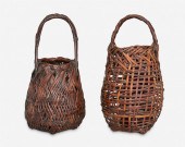 TWO JAPANESE IKEBANA BASKETSTw