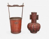 TWO JAPANESE IKEBANA BASKETSTw