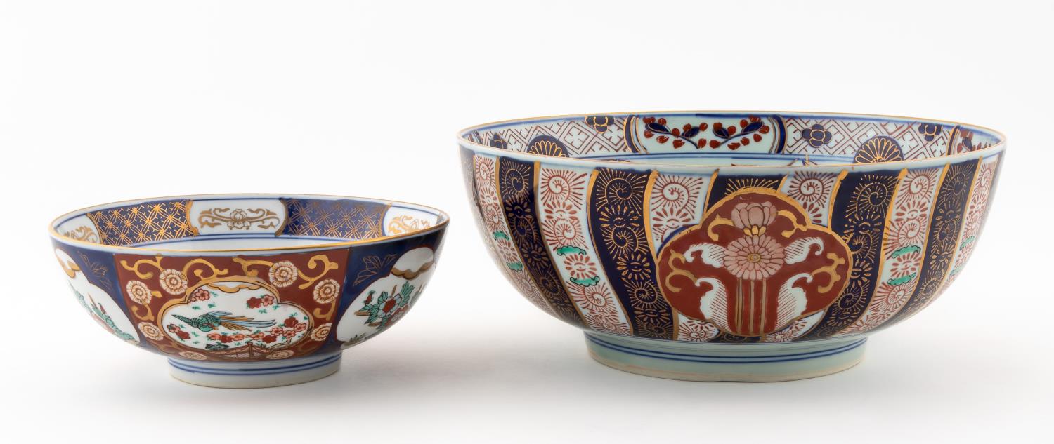 TWO JAPANESE IMARI PORCELAIN