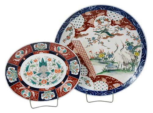 TWO JAPANESE IMARI PORCELAIN