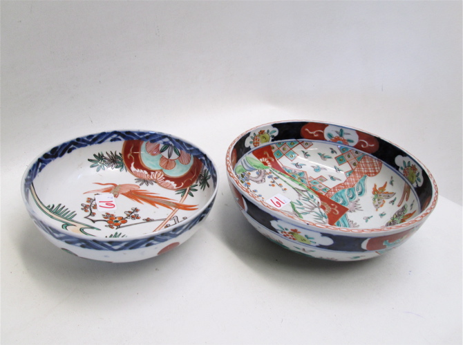 TWO JAPANESE IMARI PORCELAIN