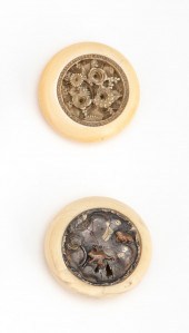 TWO JAPANESE IVORY AND MIXED M