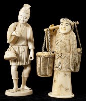 Two Japanese Ivory/Bone Okimon