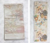 TWO JAPANESE KIMONO OBITWO JAP