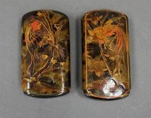 TWO JAPANESE LACQUER DECORATED