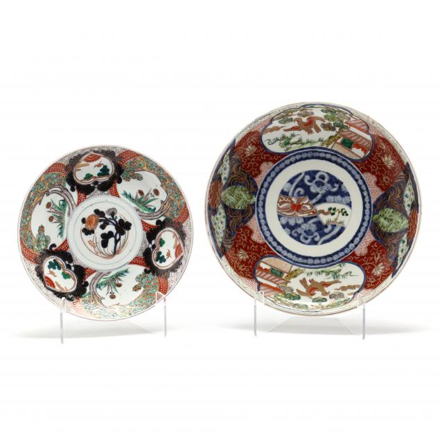 TWO JAPANESE MEIJI PERIOD IMARI