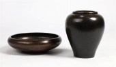 TWO JAPANESE METALWORK VESSELS
