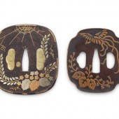 Two Japanese Mixed Metal Inlai