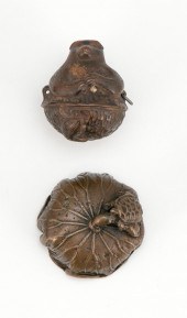 TWO JAPANESE NETSUKE 19TH CENT