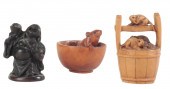 TWO JAPANESE NETSUKE including