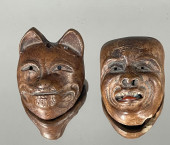 TWO JAPANESE NETSUKE<br>1. Mas