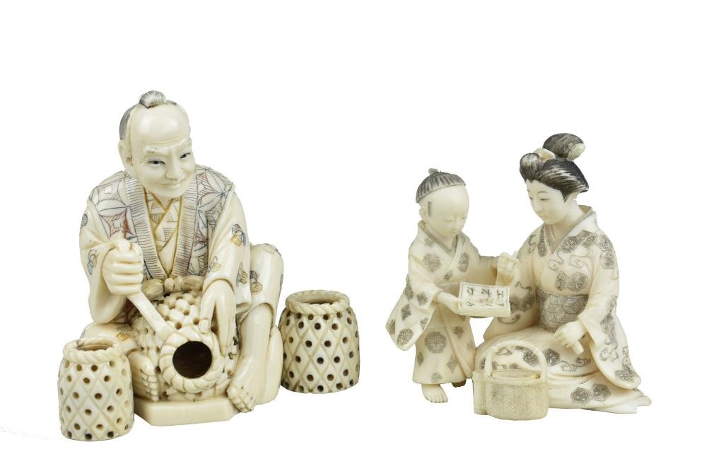 TWO JAPANESE OKIMONO, THE FIRST,