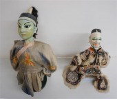 TWO JAPANESE PAPIER MACHE PUPP