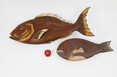 TWO JAPANESE POLYCHROME LACQUE