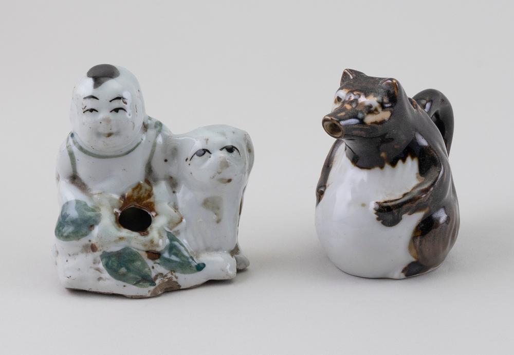 TWO JAPANESE PORCELAIN SCHOLAR'S