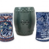 Two Japanese Porcelain Umbrell