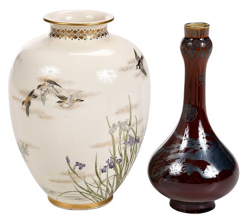 TWO JAPANESE PORCELAIN