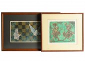 TWO JAPANESE PRINTSthe first: